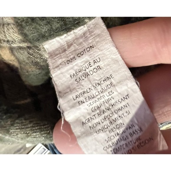 LL Bean Shirt Mens M Green/Yellow Plaid Long Sleeve Button Down Traditional‎ Fit - Picture 6 of 6